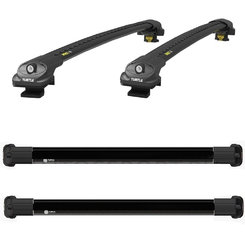 Багажник на рейлинги Toyota LC 120 Prado 2002-2009 Turtle AIR1, черный (2шт.)