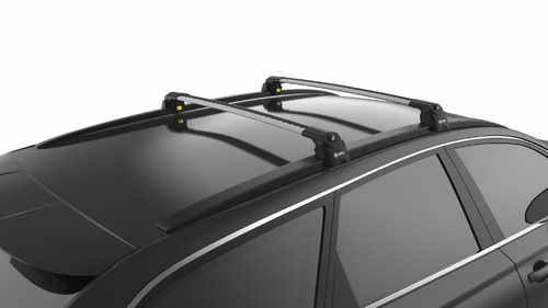 Багажник на кришу Turtle Air 2 для BMW X1 F48 2015+, сірий (2шт)