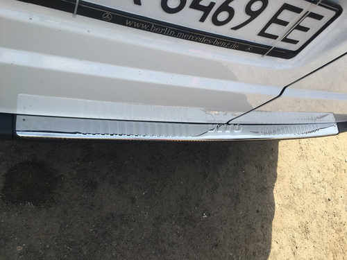 Хром накладка на задній бампер (нерж) Carmos для Vito 639 2004+