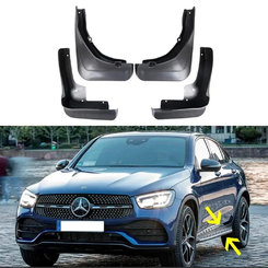 Бризковики Mercedes GLC X253/GLC Coupe C253 2019-2022 з порогами 4шт.