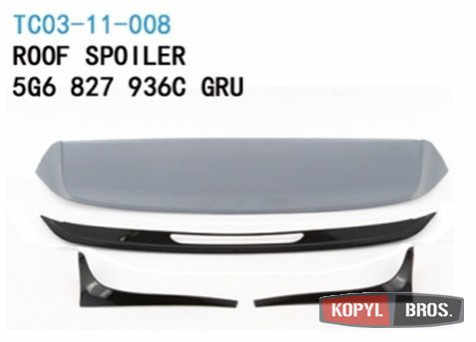 Спойлер задній на кришу стиль GTI для Volkswagen Golf 7 2014-