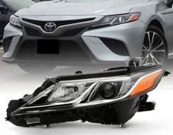 Фара ліва Toyota Camry 70 LE/SE USA 2017 LED (з жовтим габаритом)