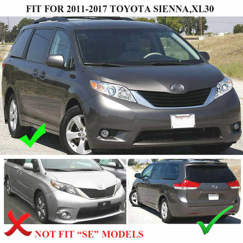 Бризковики Toyota Sienna 2009-2017, (4шт.) Xukey