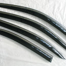 Дефлектори вікон вітровики з хром вставкою (нерж.) для Skoda Superb 2015-