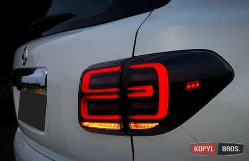 Задняя оптика LED для Nissan Patrol Y62 2010- (тонована)