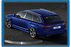 Накладка на задній бампер (матова) для Audi A6 C5 1997-2001 AVANT