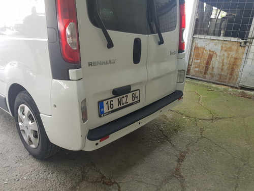 Накладка на задній бампер (ABS) для Opel Vivaro 2001-2015