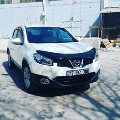 Дефлектор капота (EuroCap) для Nissan Qashqai 2010-2014рр.