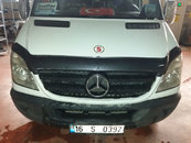 Дефлектор капота під карбон (EuroCap) для Mercedes Sprinter 2006-2013