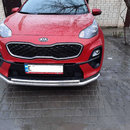 Захист переднього бампера (подвійний) d60/42 для KIA Sportage 2018-2022