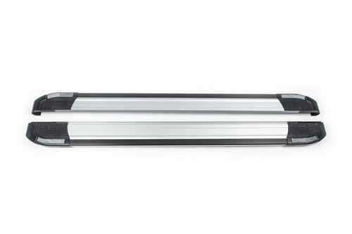  Бокові пороги Rainbow до Renault Sandero 2013+ , (2 шт., алюміній)