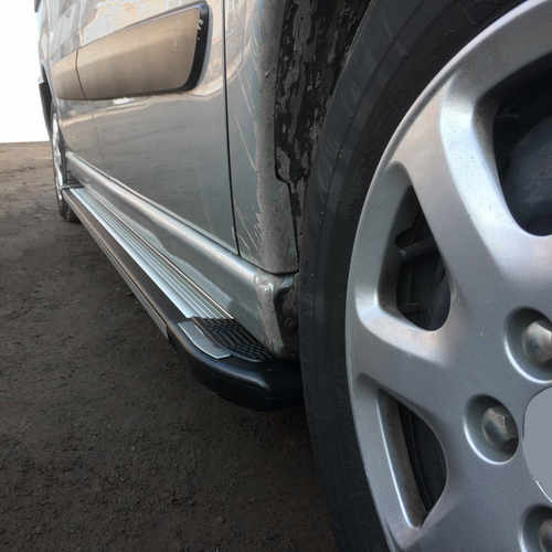  Бокові пороги Rainbow до Renault Sandero 2013+ , (2 шт., алюміній)