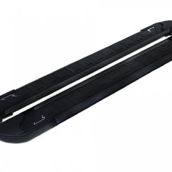 Бокові пороги RedLine Black до Nissan Pathfinder R52 2012+/2017+ , (2 шт., алюміній)