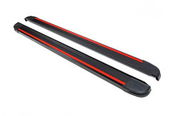  Бокові пороги Maya Red до Mazda CX-7 2006-2012 , (2 шт., алюміній)