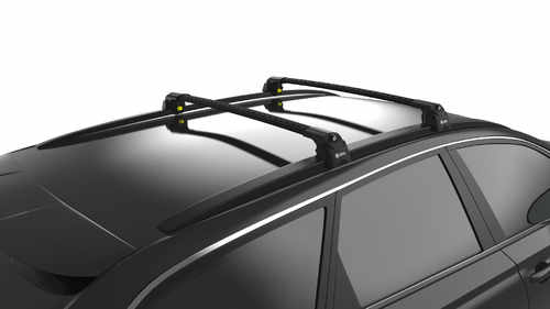 Багажник на кришу Turtle Air 2 для Mitsubishi Pajero Sport 2016+, чорний (2шт)