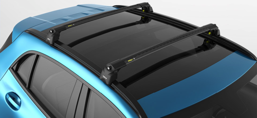 Багажник на кришу Turtle Air 2 для Mitsubishi Pajero Sport 2016+, чорний (2шт)