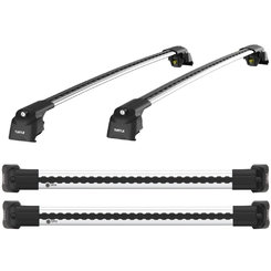 Багажник на кришу Turtle Air 2 для Chery Tiggo 7 Pro 2020+, сірий (2шт)