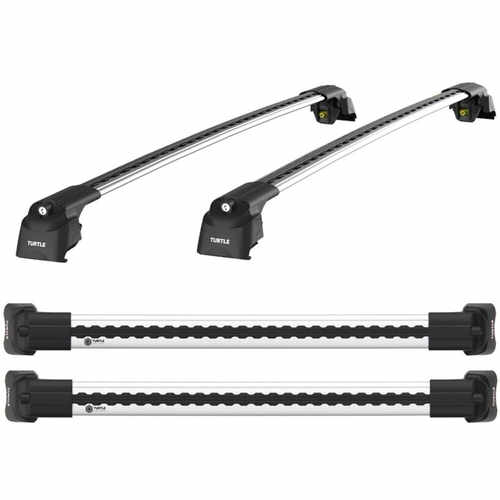 Багажник на кришу Turtle Air 2 для Chery Tiggo 7 Pro 2020+, сірий (2шт)