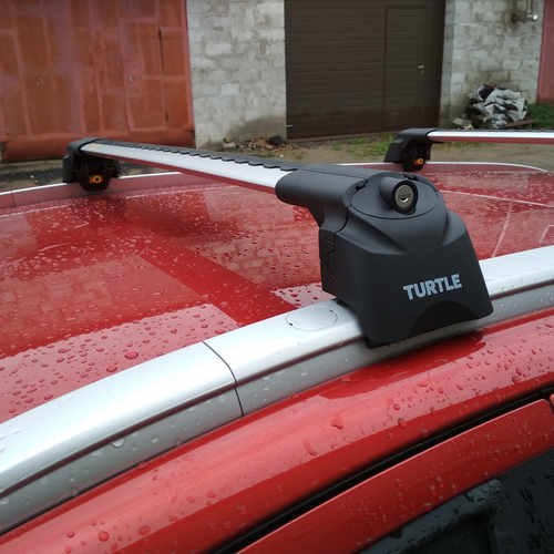 Багажник на кришу Turtle Air 2 для Chery Tiggo 7 Pro 2020+, сірий (2шт)