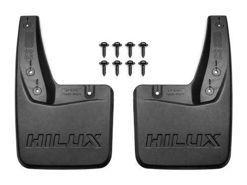 Брызговики задние Toyota Hilux 2015+, короткие (2шт.)