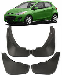 Бризковики до Mazda 2 ХЕТЧБЕК 2007-2014, к-кт (4шт.)
