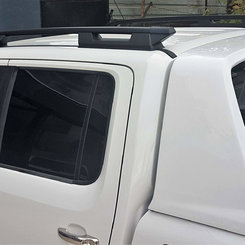 Рейлинги на крышу Falcon для Mitsubishi L200, Fiat Fullback 2016+ (Черные)