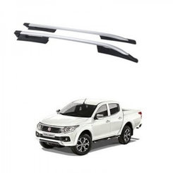 Рейлинги на крышу Falcon для Mitsubishi L200, Fiat Fullback 2016+ (Серые)