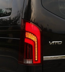 Задні ліхтарі чорні LED для Mercedes Benz Vito V-Class W447 2015-