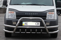 Кенгурятник з подвійними вусами WT004-Plus (нерж.) для Ford Connect 2002-2006 рр