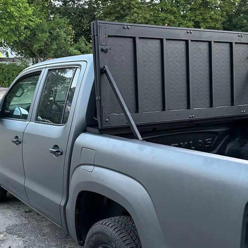 Алюмінієва кришка двосекційна (чорна) на кузов для Toyota Tacoma
