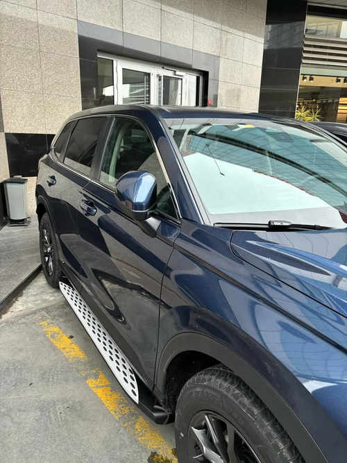 Бокові пороги Shining V1 (2 шт., Алюміній) для Skoda Kodiaq