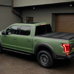 Алюмінієва кришка трьохсекційна (чорна) на кузов для Toyota Hilux