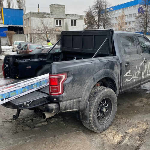 Алюмінієва кришка трьохсекційна (чорна) на кузов для JAC T8