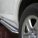 Пороги майданчик лист (чорний метал) для Duster (Дастер) з нержавіючим листом d60