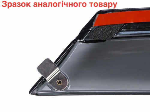 Вітровики Ford Fiesta хетчбек 2009-2017, з хром окантовкою 4шт.