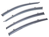 Вітровики Ford Focus 2 седан/хетчбек 2004-2011, з хром окантовкою 4шт.