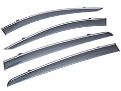 Вітровики Nissan Qashqai 2006-2014, з хром окантовкою 4шт.