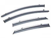 Вітровики Volkswagen Passat B6, B7 Седан Європа 2005-2015, з хром окантовкою 4шт.