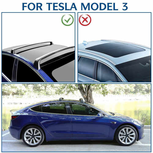 Багажник на кришу для Tesla Model 3 (чорний)