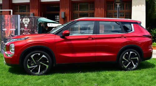 Рейлінги на кришу Mitsubishi Outlander 2022+ сірі