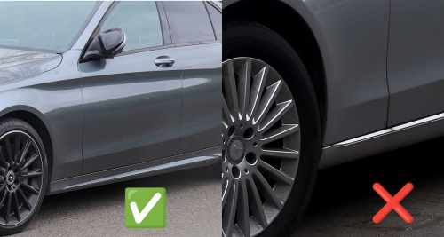 Бризковики Mercedes-Benz C-class W205 AMG 2015-2020, (4шт.) Benke