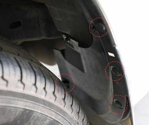 Бризковики Toyota Land Cruiser 200 2016-2021 з обвісом (обками), к-кт 4 шт. Benke