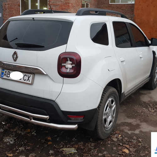 Захист заднього бампера подвійна для Renault Duster 2018+