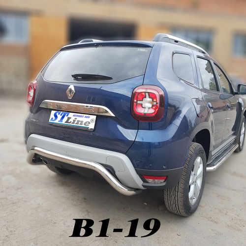 Захист заднього бампера підкова для Renault Duster 2018+