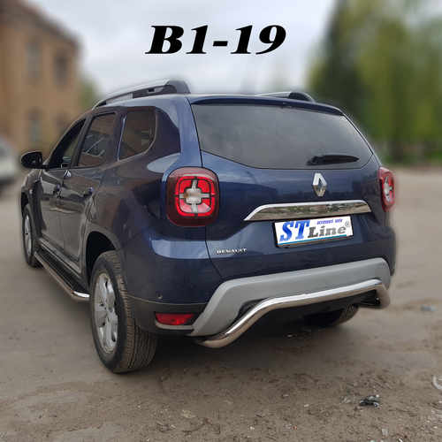 Захист заднього бампера підкова для Renault Duster 2018+