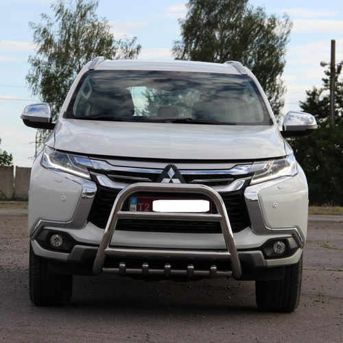 Кенгурятник з грилем для Mitsubishi Pajero Sport 2016+