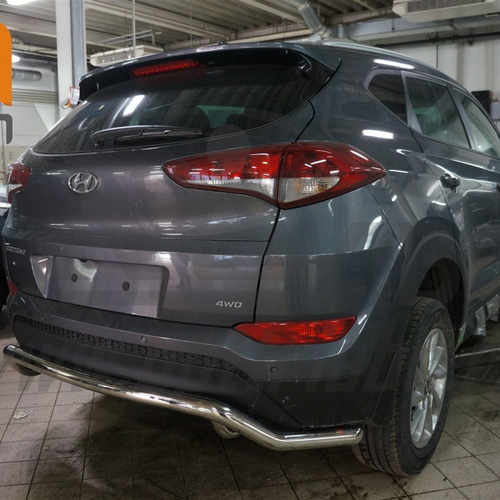 Захист заднього бампера Hyundai Tucson (2015-) (хвиля) d60