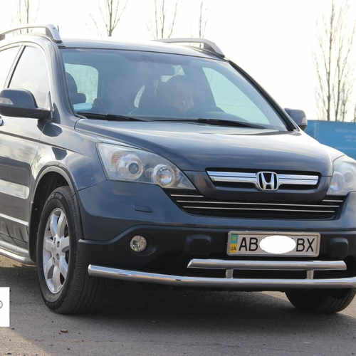 Захист переднього бампера подвійний для Honda CRV 2006-2010
