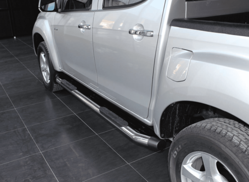 Пороги підніжки майданчик Omsa Line Amazon для L200 2007-2015, 2016+ Fiat FullBack