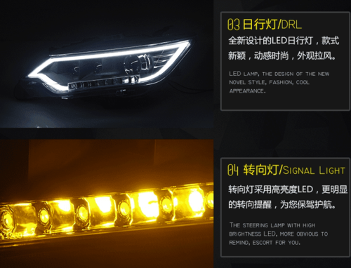 Передні LED фари DRL для Toyota Camry V55 2015-2017 V2